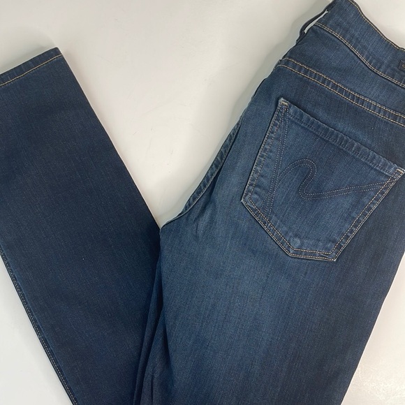 Citizens of Humanity Thompson Medium Rise Cropped Skinny Jean dark - Picture 4 of 17